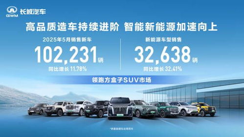 致力高品質(zhì)造車 長城汽車5月銷售新車10.22萬輛 同比增長11.78